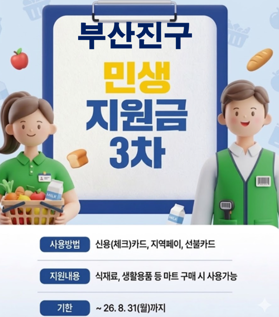 부산진구 민생지원금 3차 어디서 사용하나요? 부산진구 민생지원금 3차 어디서 사용하나요?