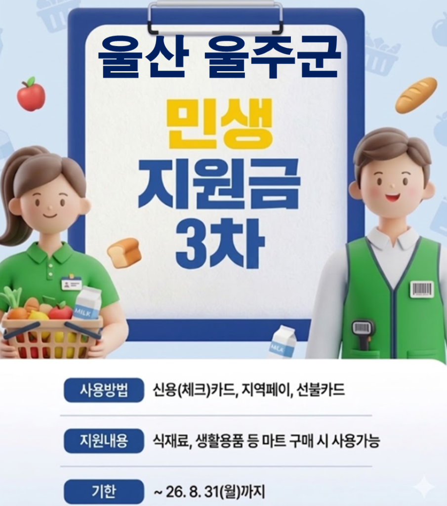 울주군민생지원금 3차 어디서 사용하나요? 울주군민생지원금 3차 어디서 사용하나요?