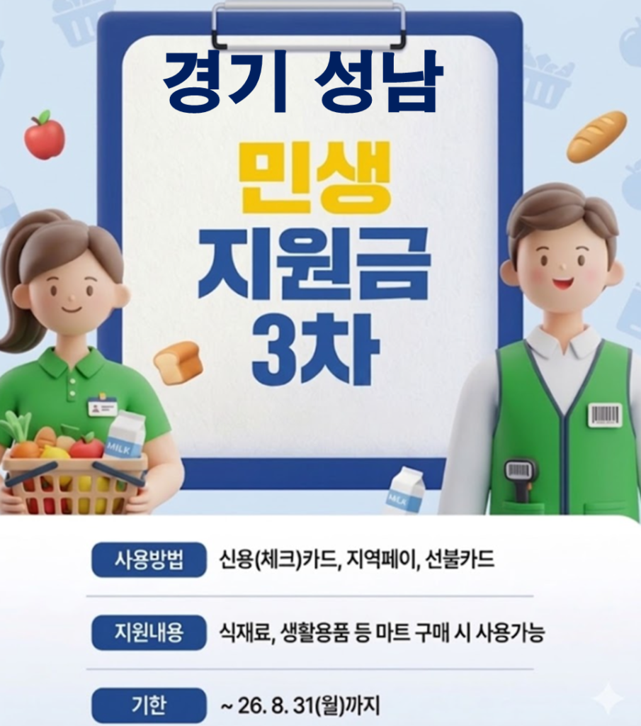 성남 민생지원금 3차 어디서 사용하나요? 성남 민생지원금 3차 어디서 사용하나요?