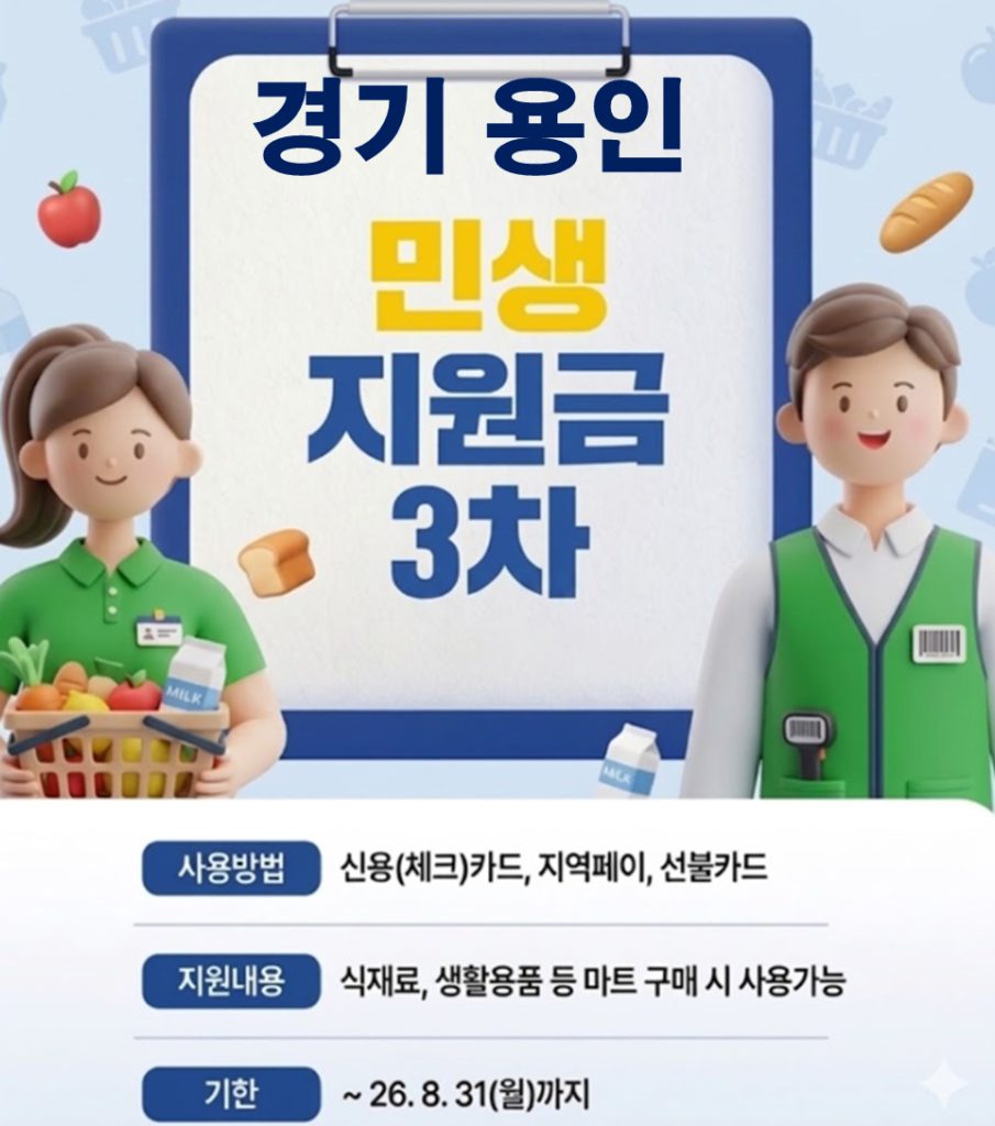 용인 민생지원금 3차 어디서 사용하나요? 용인 민생지원금 3차 어디서 사용하나요?
