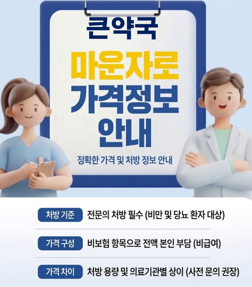 큰약국 마운자로 처방 가격 및 인근약국 비교 큰약국 마운자로 처방 가격 및 인근약국 비교