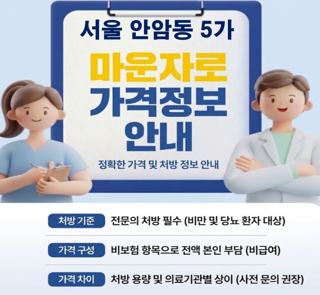 서울 안암동5가 마운자로 성지약국 추천 및 가격 안내(2.5mg 1단계 기준) 서울 안암동5가 마운자로 성지약국 추천 및 가격 안내(2.5mg 1단계 기준)