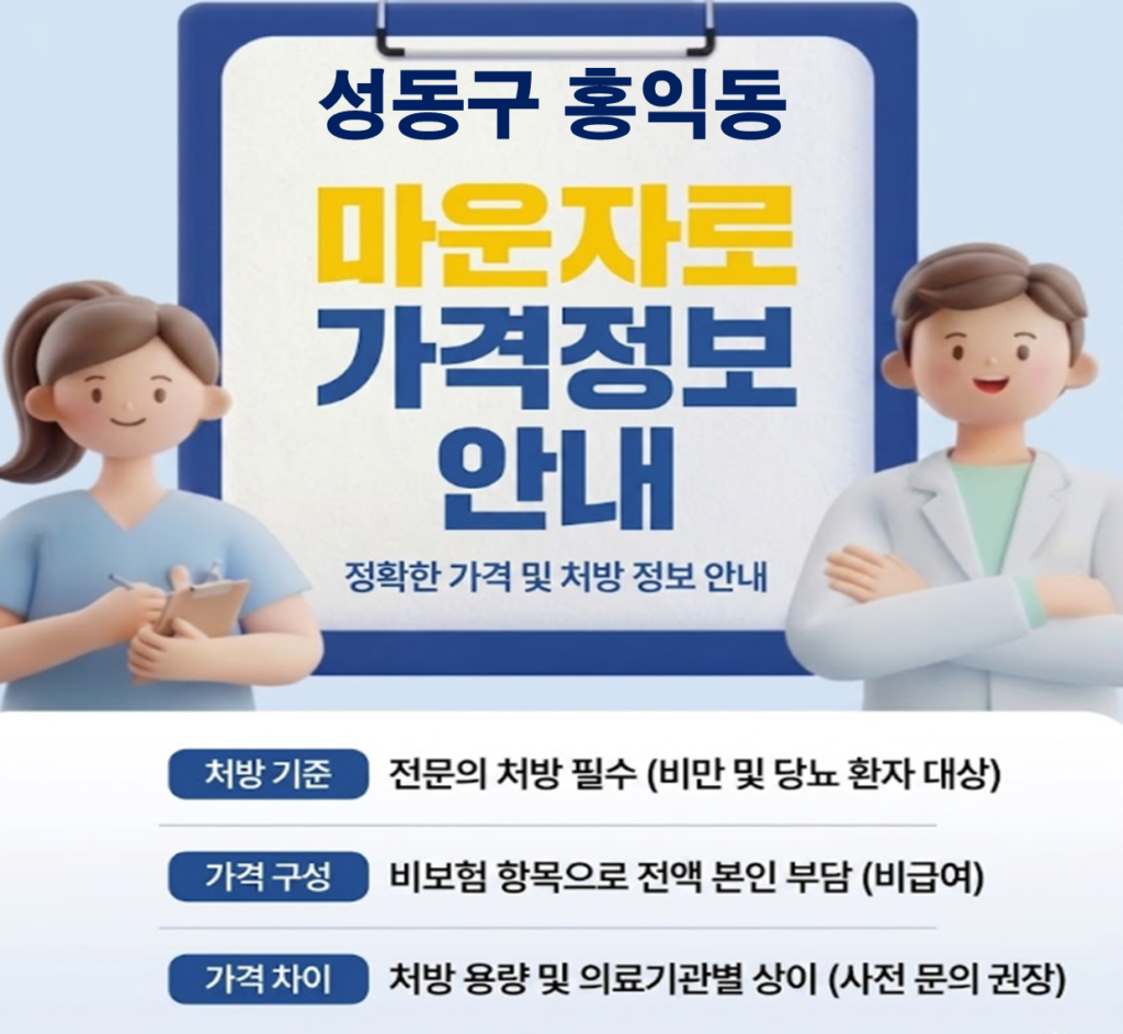 서울 성동구 홍익동 마운자로 성지약국 추천 및 가격 안내(2.5mg 1단계 기준) 서울 성동구 홍익동 마운자로 성지약국 추천 및 가격 안내(2.5mg 1단계 기준)